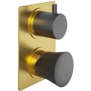 Смеситель для ванны Paini (Паини) Domus (Домус) встраиваемый 18PJ691PZ брашированное золото