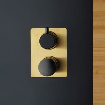 Смеситель для ванны Paini (Паини) Domus (Домус) встраиваемый 18PJ691PZ брашированное золото