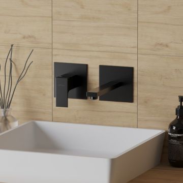 Смеситель для раковины Paini (Паини) Grazia встраиваемый 21PZ208 черный брашированный