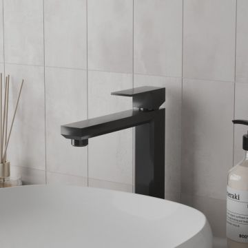 Смеситель для раковины Paini (Паини) Grazia без донного клапана 21PZ205M черный брашированный