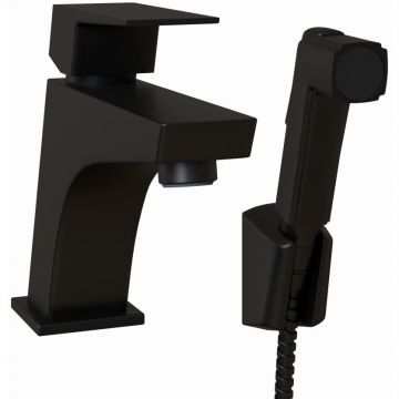 Смеситель для раковины Paini (Паини) Torre с гигиеническим душем 98YO205/574 черный