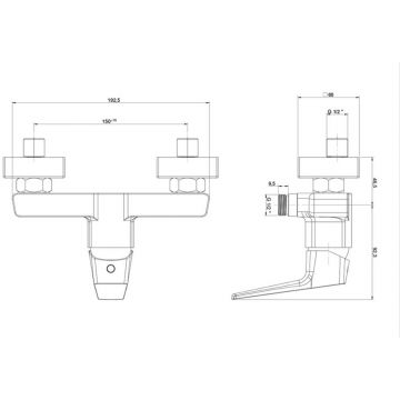 Смеситель для душа Paini (Паини) Bari без аксессуара RTCR511 хром