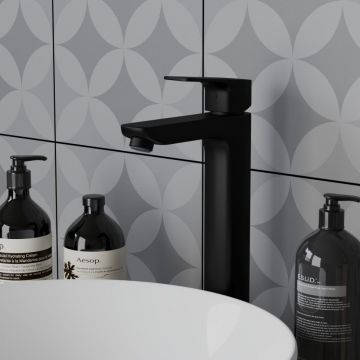 Смеситель для раковины Paini Viva Style без донного клапана,  P4YO205LL черный