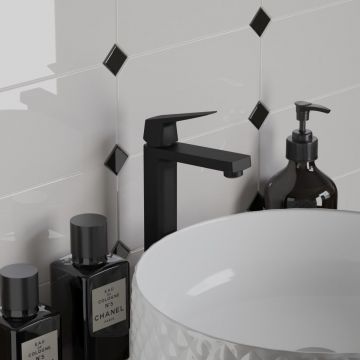 Смеситель для раковины Paini Bari, высокий RTYO205LL черный