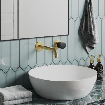 Смеситель для раковины Paini (Паини) Domus (Домус) встраиваемый 18PJ208PZ брашированное золото