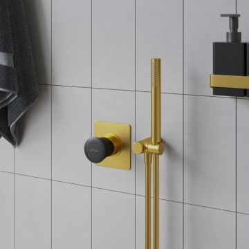 Смеситель для душа Paini Domus встраиваемый 18PJ690PZ брашированное золото