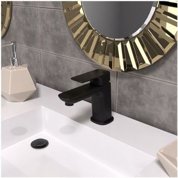 Смеситель для раковины Paini (Паини) Nove без донного клапана 09YO205ME черный