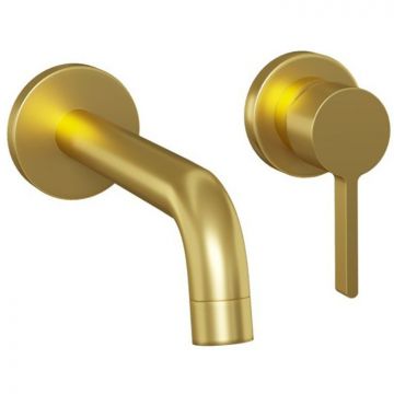Смеситель для раковины Paini (Паини) Brera встраиваемый 74PJ208 брашированное золото
