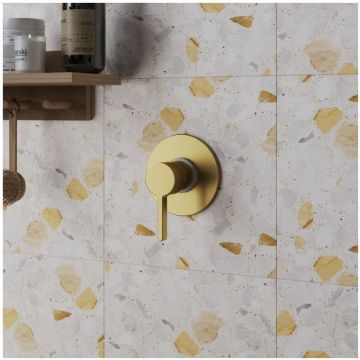 Смеситель для душа Paini (Паини) Brera встраиваемый 74PJ690 брашированное золото