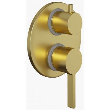 Смеситель для ванны Paini (Паини) Brera встраиваемый 74PJ6911 брашированное золото