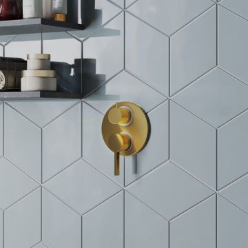 Смеситель для ванны Paini (Паини) Brera встраиваемый 74PJ6911 брашированное золото