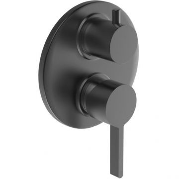 Смеситель для ванны Paini (Паини) Brera встраиваемый 74PZ6911 черный брашированный