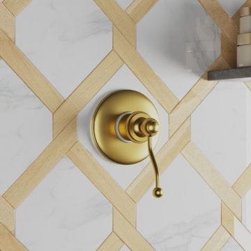 Смеситель для душа Paini Duomo встраиваемый 88PJ690 брашированное золото