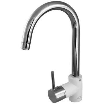 Смеситель для кухни Paini Cox 78CR5722LLMKM белый,хром