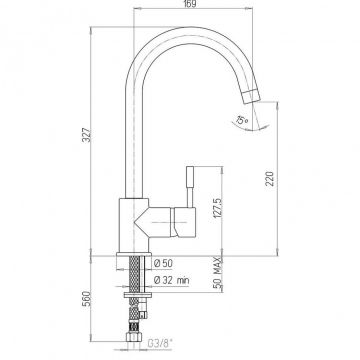 Смеситель для кухни Paini Cox 78CR5722LLMKM белый,хром