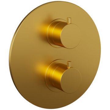 Смеситель для ванны Paini (Паини) Cox встраиваемый, с термостатом 78PJ691TH брашированное золото