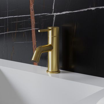 Смеситель для раковины Paini (Паини) Cox без донного клапана 78PJ205 брашированное золото