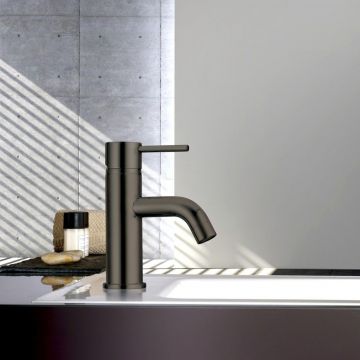 Смеситель для раковины Paini (Паини) Cox без донного клапана 78PZ205 черный брашированный