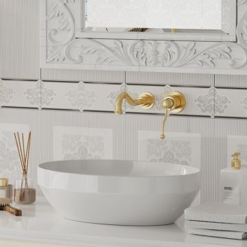 Смеситель для раковины Paini (Паини) Duomo встраиваемый 88PJ208 брашированное золото