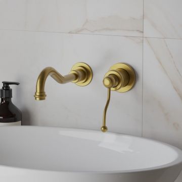 Смеситель для раковины Paini (Паини) Duomo встраиваемый 88F3208 старая бронза