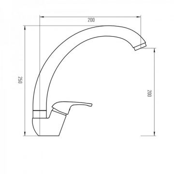 Смеситель для кухни Paini (Паини) Fortis 42CA570/599TEJ/FFKM Бежевый матовый