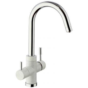 Смеситель для кухни Paini (Паини) Cox на 3 воды 7890643CR3V11L2KM Ultrawhite