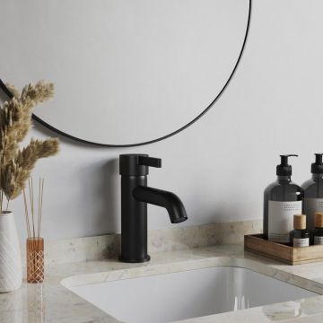 Смеситель для раковины Paini (Паини) Brera без донного клапана 74PZ205O черный брашированный