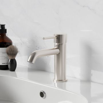 Смеситель для раковины Paini (Паини) Cox без донного клапана 78PW205O брашированный никель