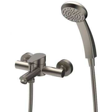 Смеситель для ванны Paini (Паини) Verona с аксессуаром 99PW105 брашированный никель