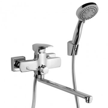 Смеситель для ванны Paini (Паини) Angel с длинным изливом с аксессуаром ANCR112P20LMKM хром