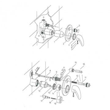 Смеситель для ванны Paini F1 встраиваемый F1CR691 хром