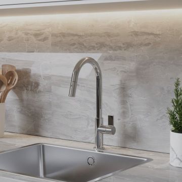 Смеситель для кухни Paini (Паини) Cox выдвижной излив 78CR591SAKM хром