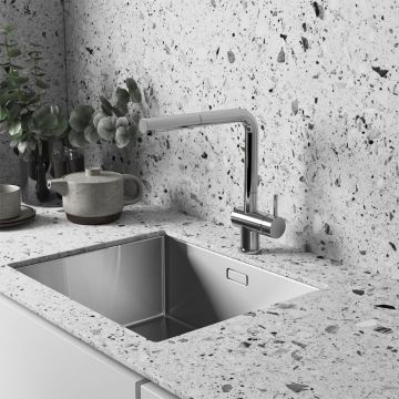 Смеситель для кухни Paini (Паини) Cucina выдвижной излив HDCR566KM хром