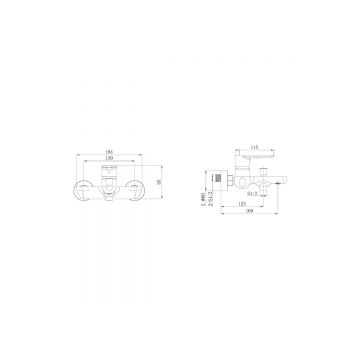Смеситель для ванны Allen Brau (Аллен Брау) Eclipse 5.E1A03-00 хром