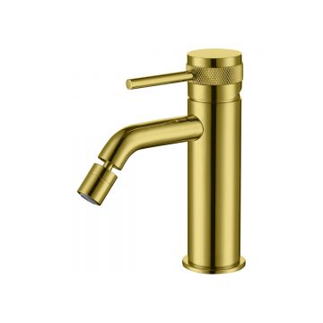 Смеситель для биде Allen Brau (Аллен Брау) Priority 5.31A04-GB с донным клапаном, брашированное золото