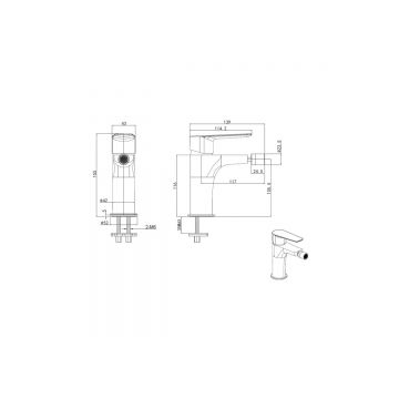 Смеситель для биде Allen Brau (Аллен Брау) Eclipse 5.E1A10-00 хром