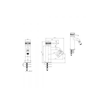 Смеситель для биде Allen Brau (Аллен Брау) Priority 5.31A04-BN, брашированный никель