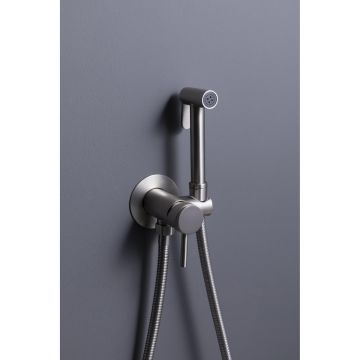 Встраиваемый смеситель с гигиеническим душем Allen Brau (Аллен Брау) Priority 5.31A29-BN с внутренней частью, брашированный никель