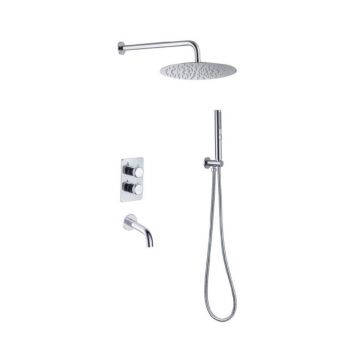 Встраиваемая душевая система Allen Brau (Аллен Брау) Priority 5.31014-00 со смесителем и термостатом, хром