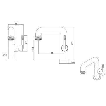 Смеситель для раковины Allen Brau (Аллен Брау) Reality 5.32001-00, хром