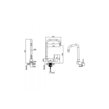 Смеситель для кухни Allen Brau (Аллен Брау) Fenster 5.60004-BN, брашированный никель