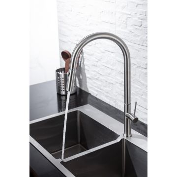 Смеситель для кухни Allen Brau (Аллен Брау) 5.60002-SS, выдвижной, хром