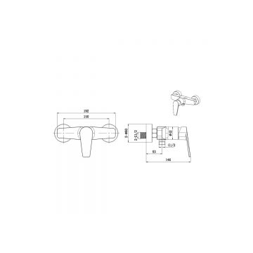 Смеситель для душа Allen Brau (Аллен Брау) Eclipse 5.E1004-00 хром