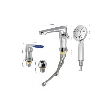 Смеситель для ванны Brimix (Бримикс) 7090, хром