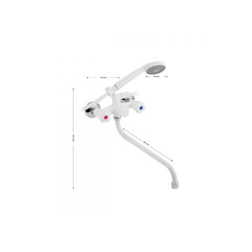 Смеситель для ванны Brimix (Бримикс) 4402, белый