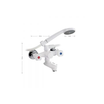 Смеситель для ванны Brimix (Бримикс) 4401, белый