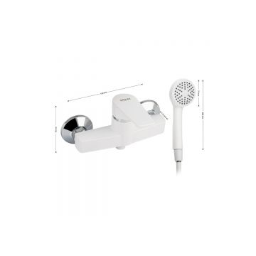 Смеситель для душа Brimix (Бримикс) 5944 шаровый, белый