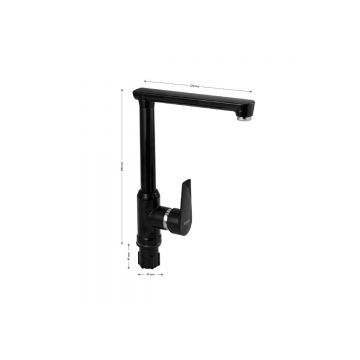 Смеситель для кухни Brimix (Бримикс) 467 шаровый, черный