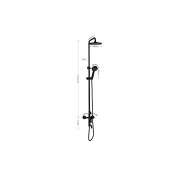 Душевая стойка Magnus (Магнус) 92352, черный