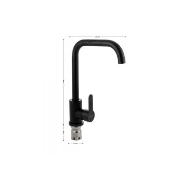 Смеситель для кухни Magnus (Магнус) 9202, черный